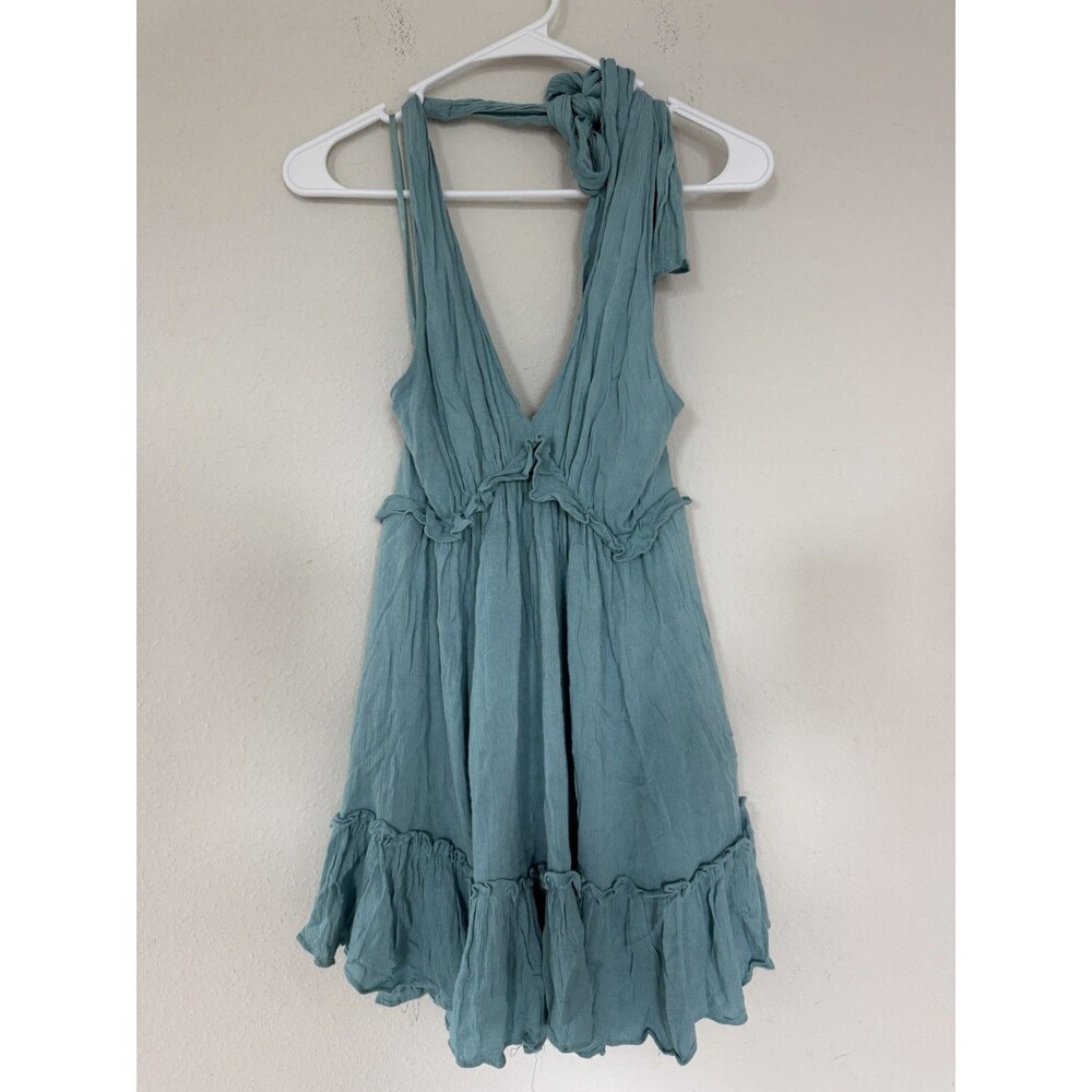 C’isa Boho Fairycore Romper M Whimsigoth Ethereal Halter Mermaidcore Enchanted